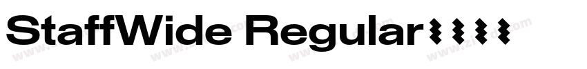 StaffWide Regular字体转换